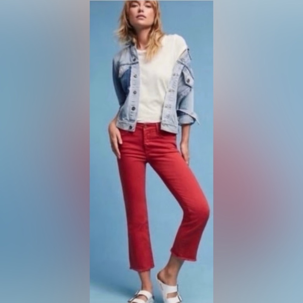 Anthropologie Pilcro‎ The Script Cropped Jeans
